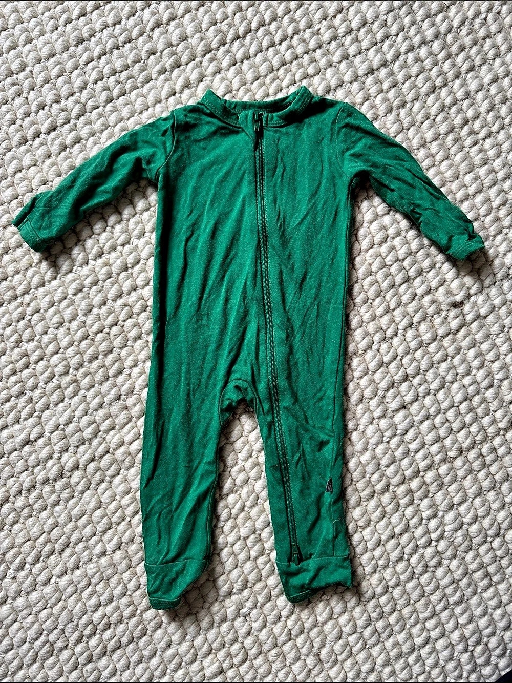 Kyte Baby Zippered Footie Green Size 0-3M